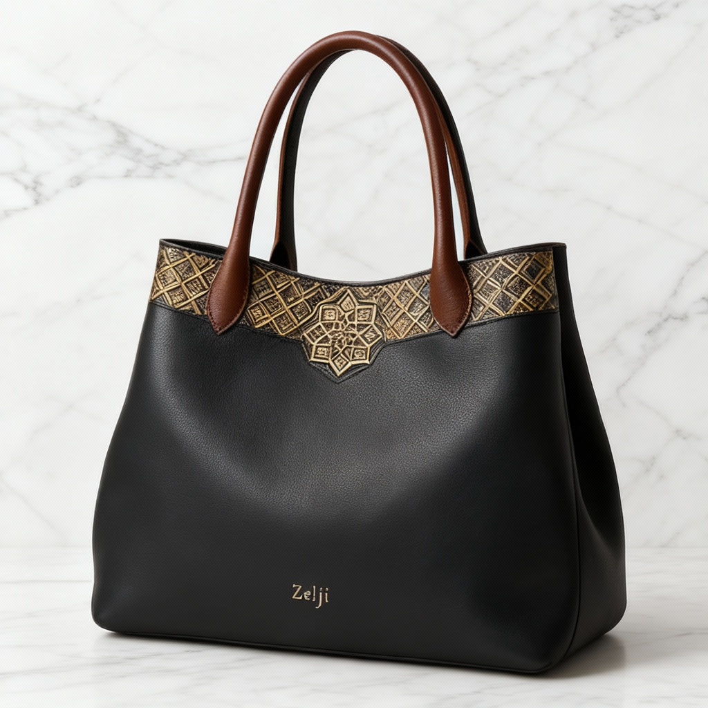 Sac cabas classique en cuir Marrakesh